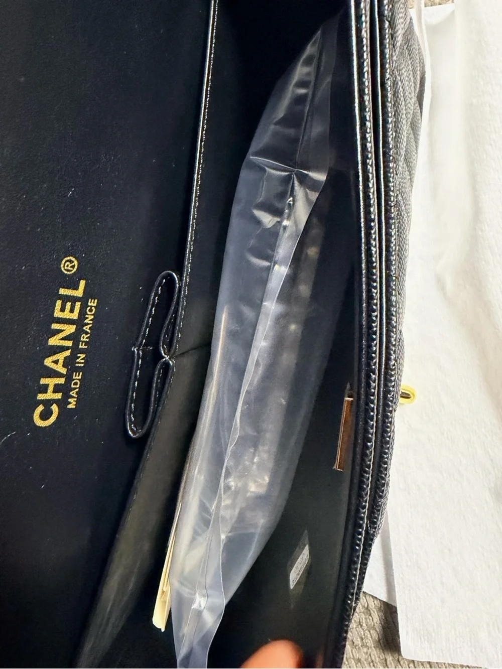 CHANEL Black Quilted Shoulder Bag with Gold-Tone Hardware